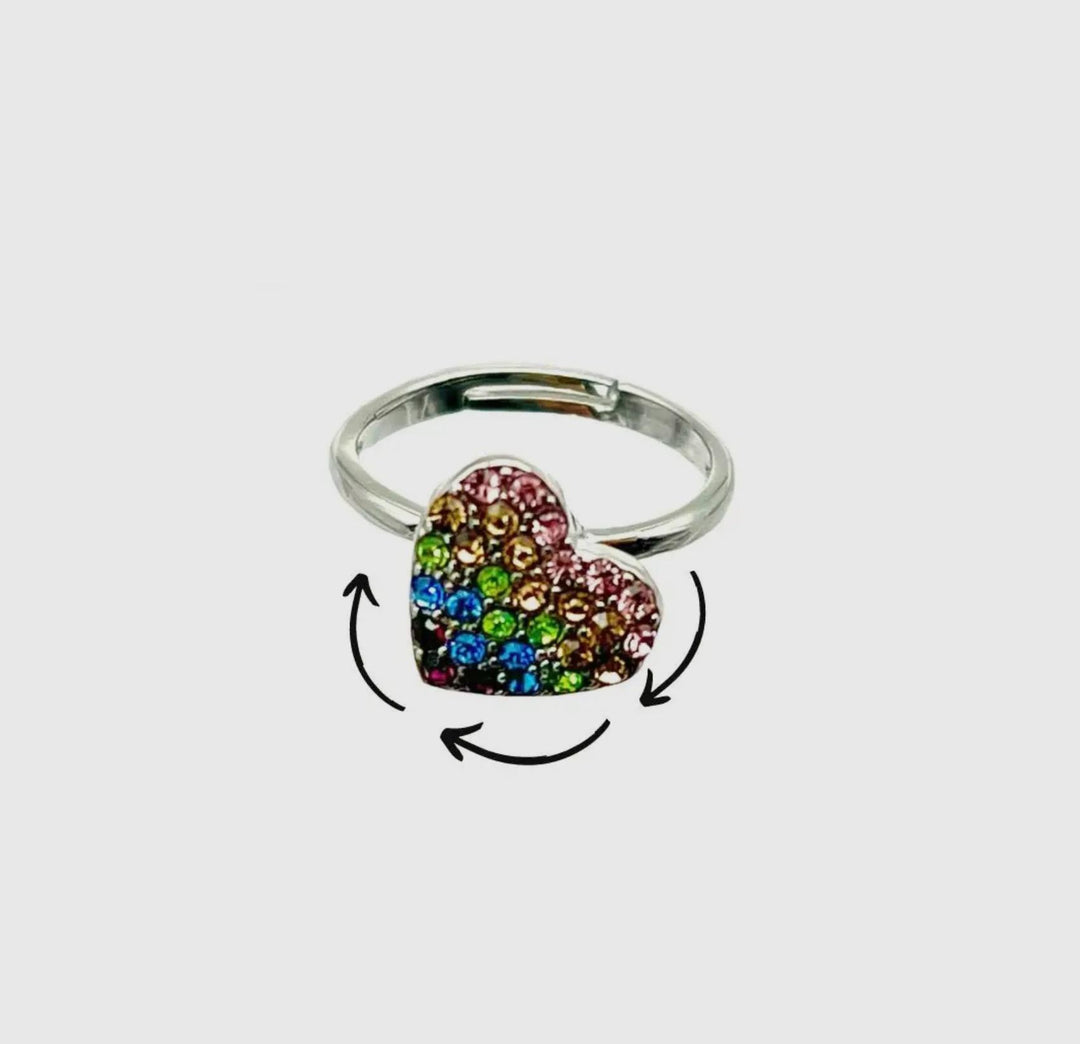 Heart Fidget Spinner Ring MBZ525