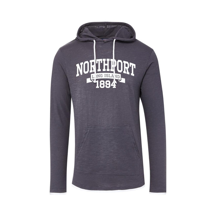 Northport Miles Slub Iron Gray Hoodie Tee MVS1124