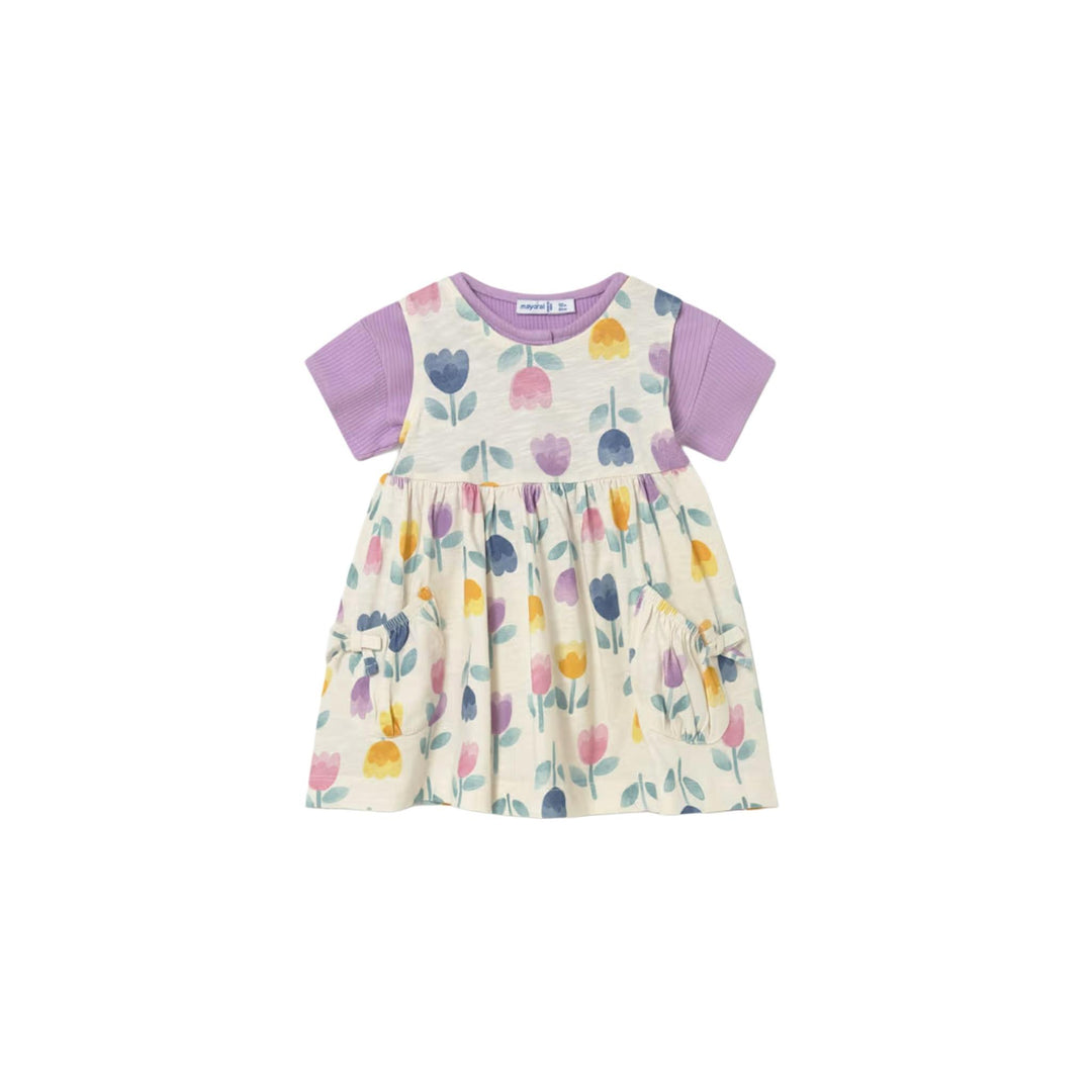 Baby Printed Dress w/ Shirt 2 Piece MYR0126