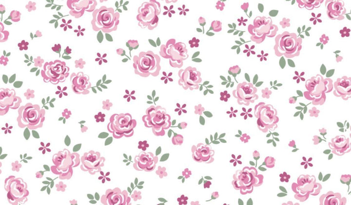 Cottage Roses Zipper Pink Footie KSY526