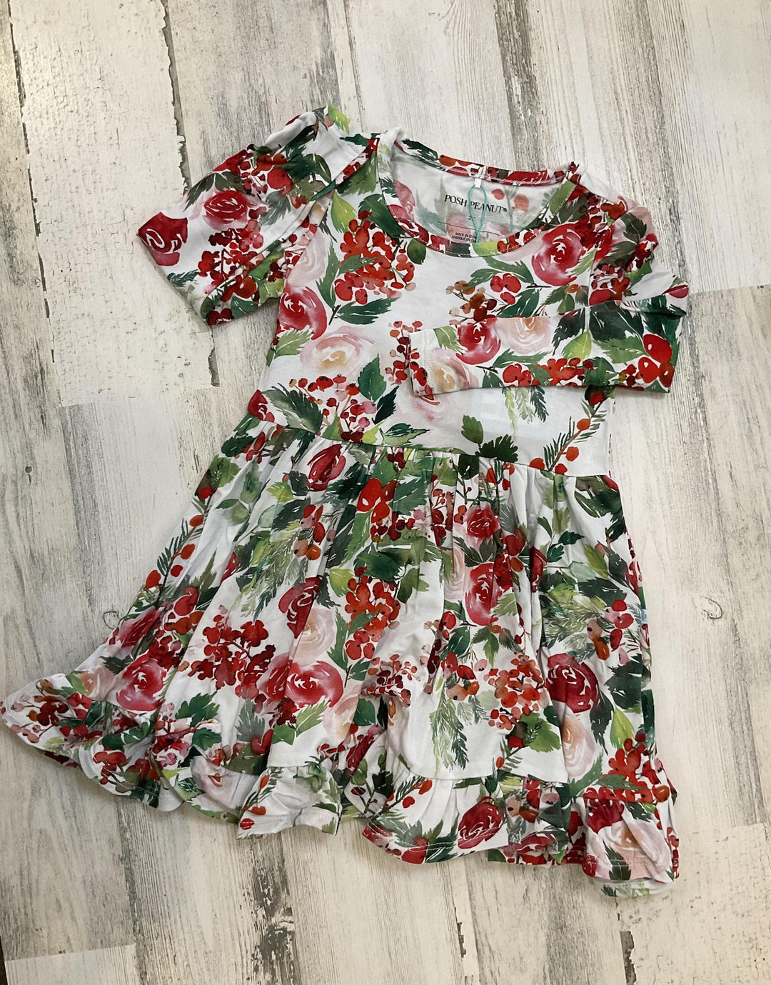 Beatrix Ruffled Twirl Bodysuit Dress PPI924