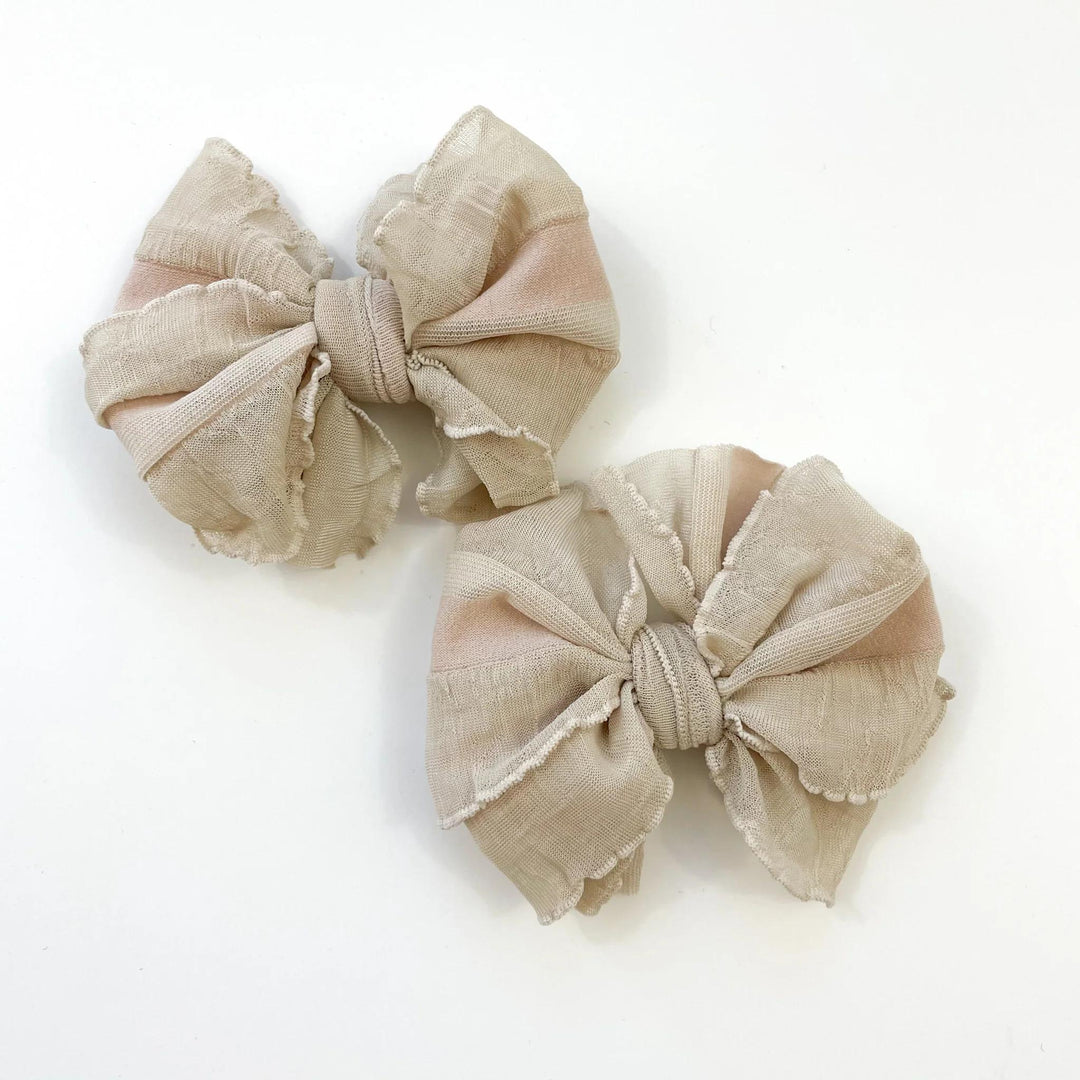 Ruffle Clip Bow Set RRB925