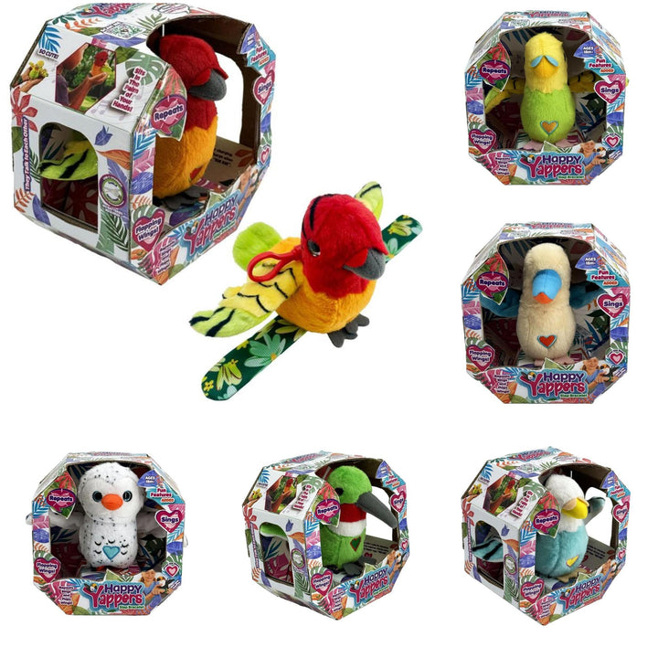 Happy Yappers Chirping Plush Snap Bracelets – Bird Assortment Series 2 L2P626