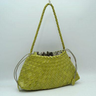 Woven Shoulder Bag w/Drawstring Closure B1978 EMH725