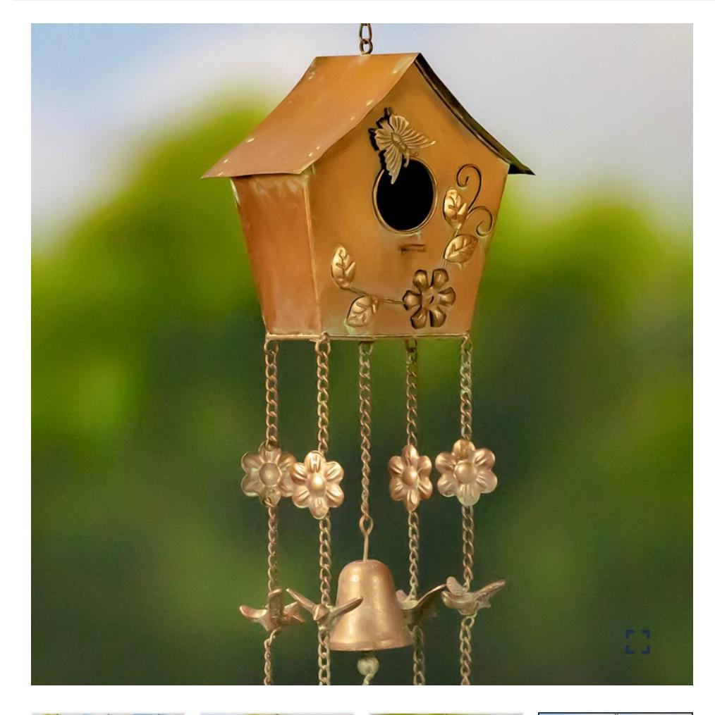Hanging Birdhouse/Wind Chime Asst ZAR