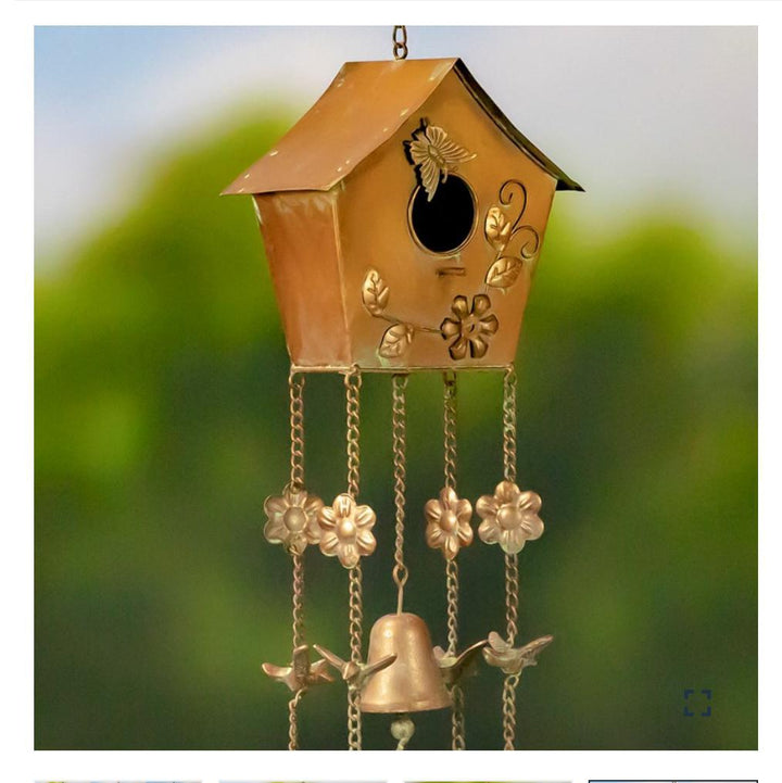 Hanging Birdhouse/Wind Chime Asst ZAR