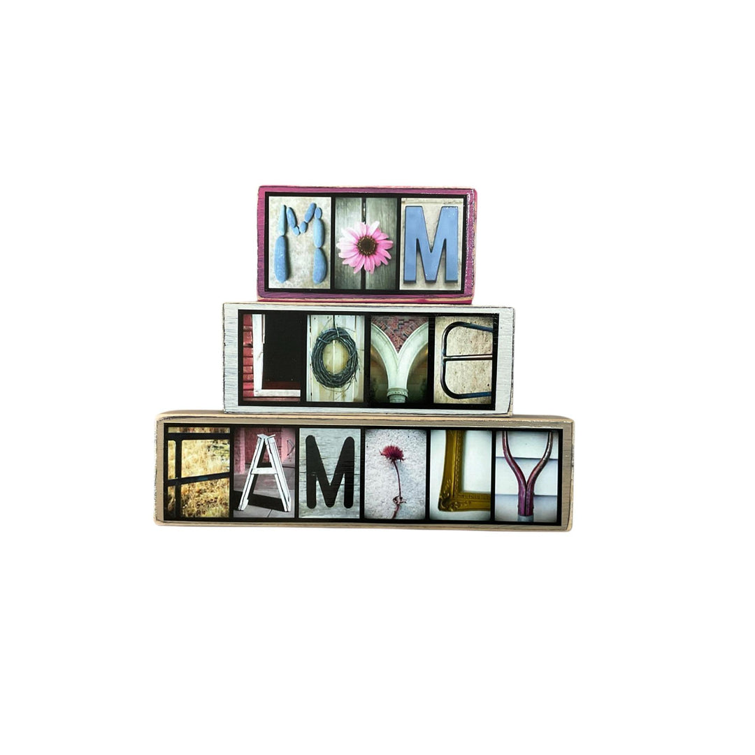 Mom Love Family Photo Letter Art Sign LOL126
