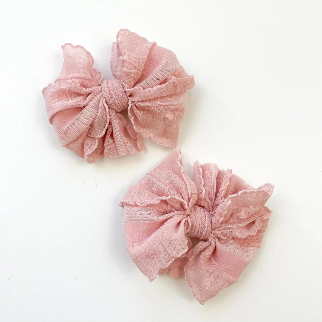 Ruffle Clip Bow Set RRB925