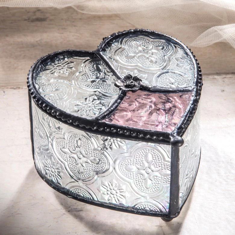 Glass Heart Keepsake Box DEV325