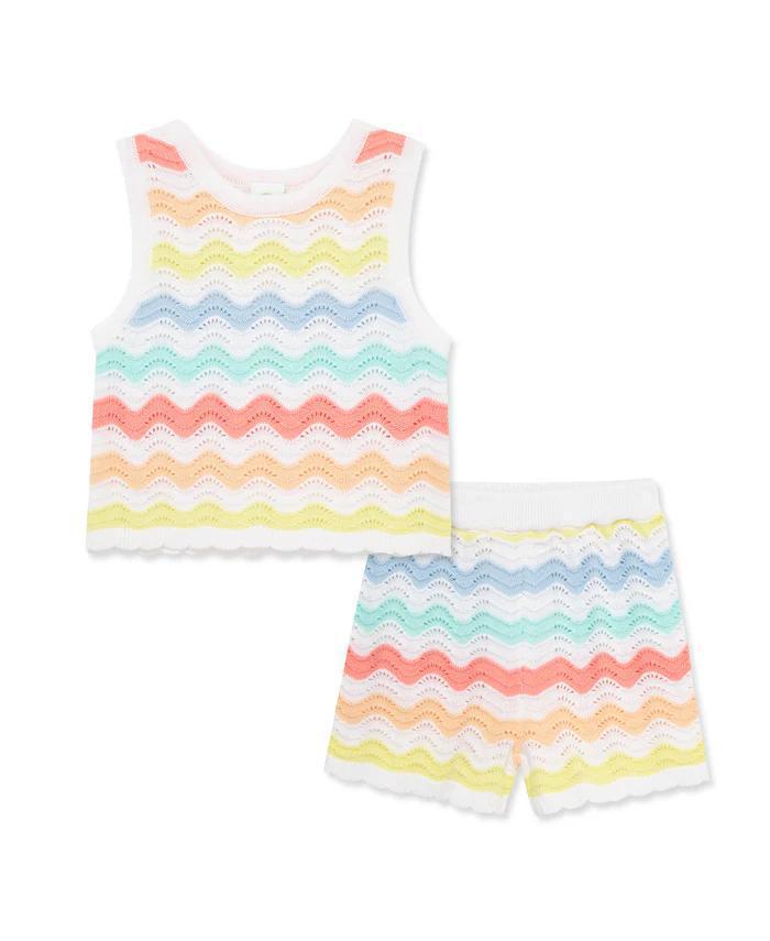 Wavy Pointelle Short Set LTM325
