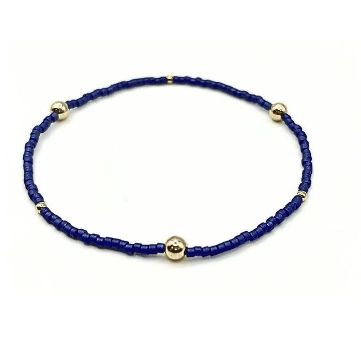 Game Day Gold-Filled & Seed Bead Waterproof Bracelet Collection ERN425 7”