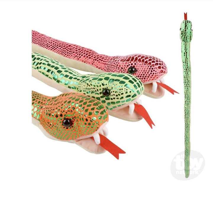 Metallic Snake Plush 54” TTN526