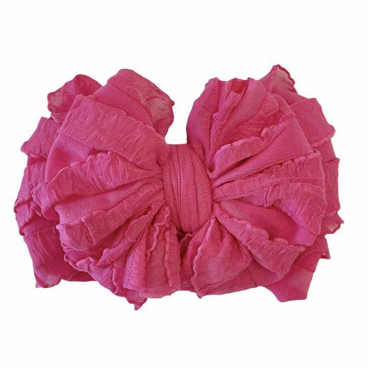 Ruffled Bow Headband RRA