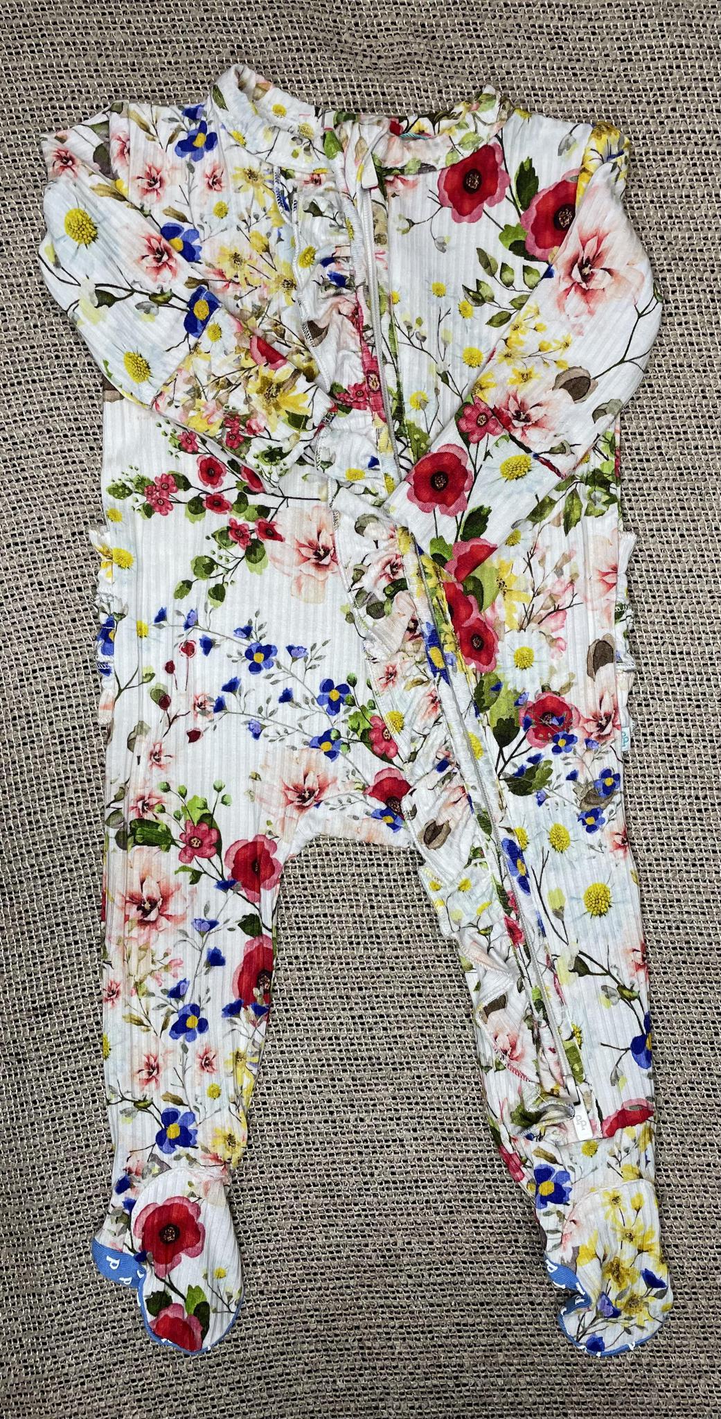 Barbara Footie Ruffled Zippered One Piece PPI