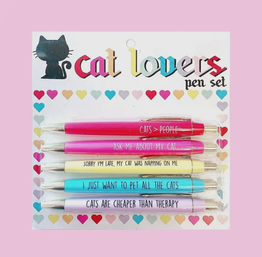 Cat Lovers Pen Set FUN924