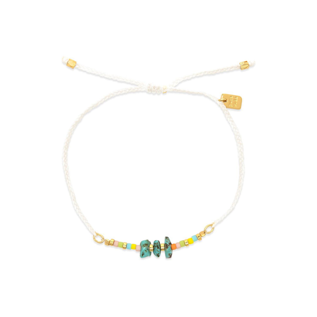 Dainty Solana Seed Brad Bracelet White PUR425