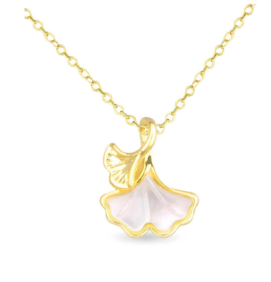 Gold & Mother of Pearl Necklace ABC526