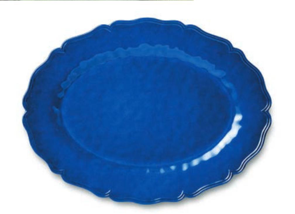 Isabella Blue Oval Platter CIC525