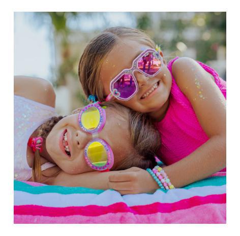 Dandy Flower Swim Goggles Girls B2O