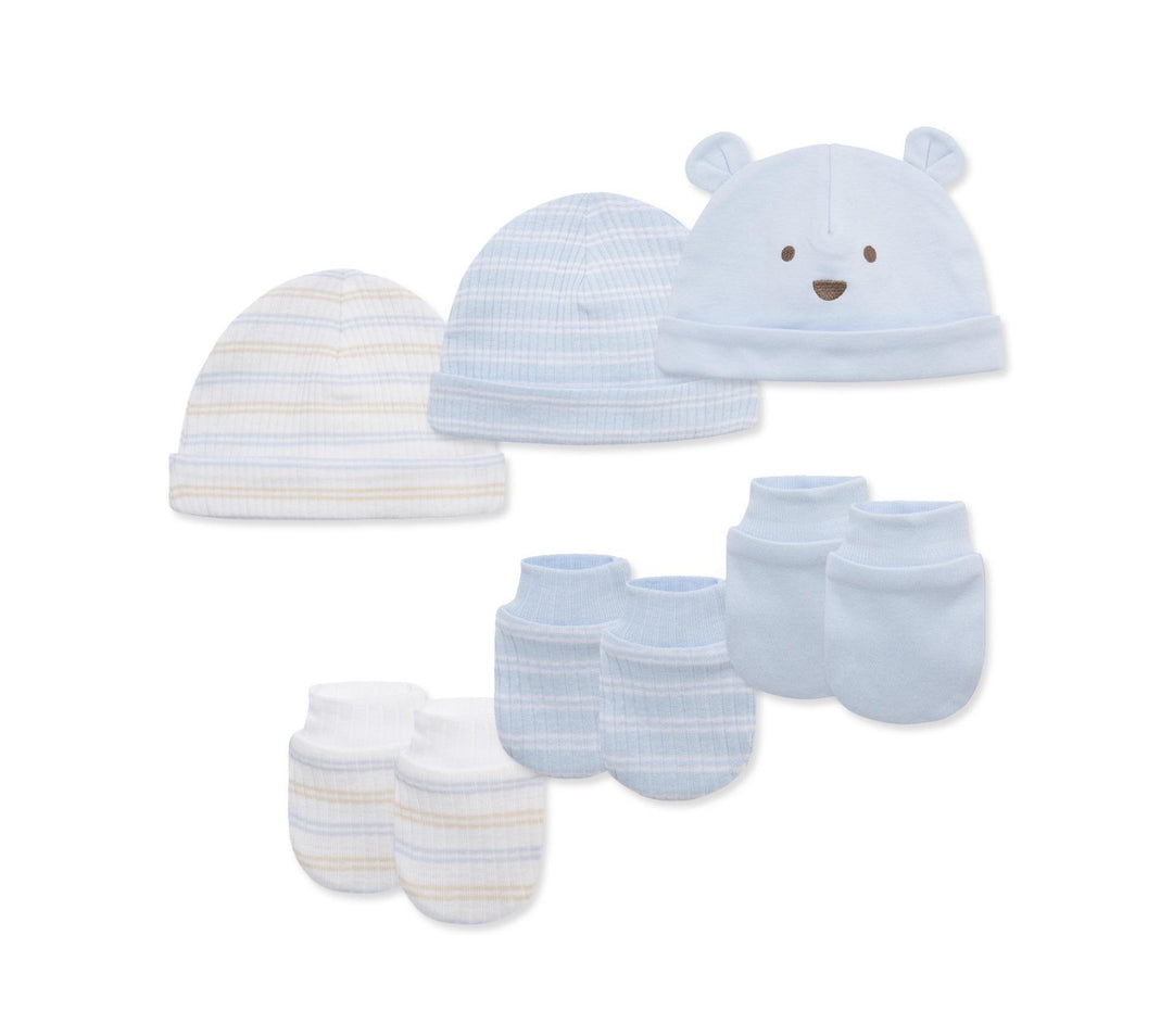 Dashing Bears Blue Hat-Mitt Set LTM626