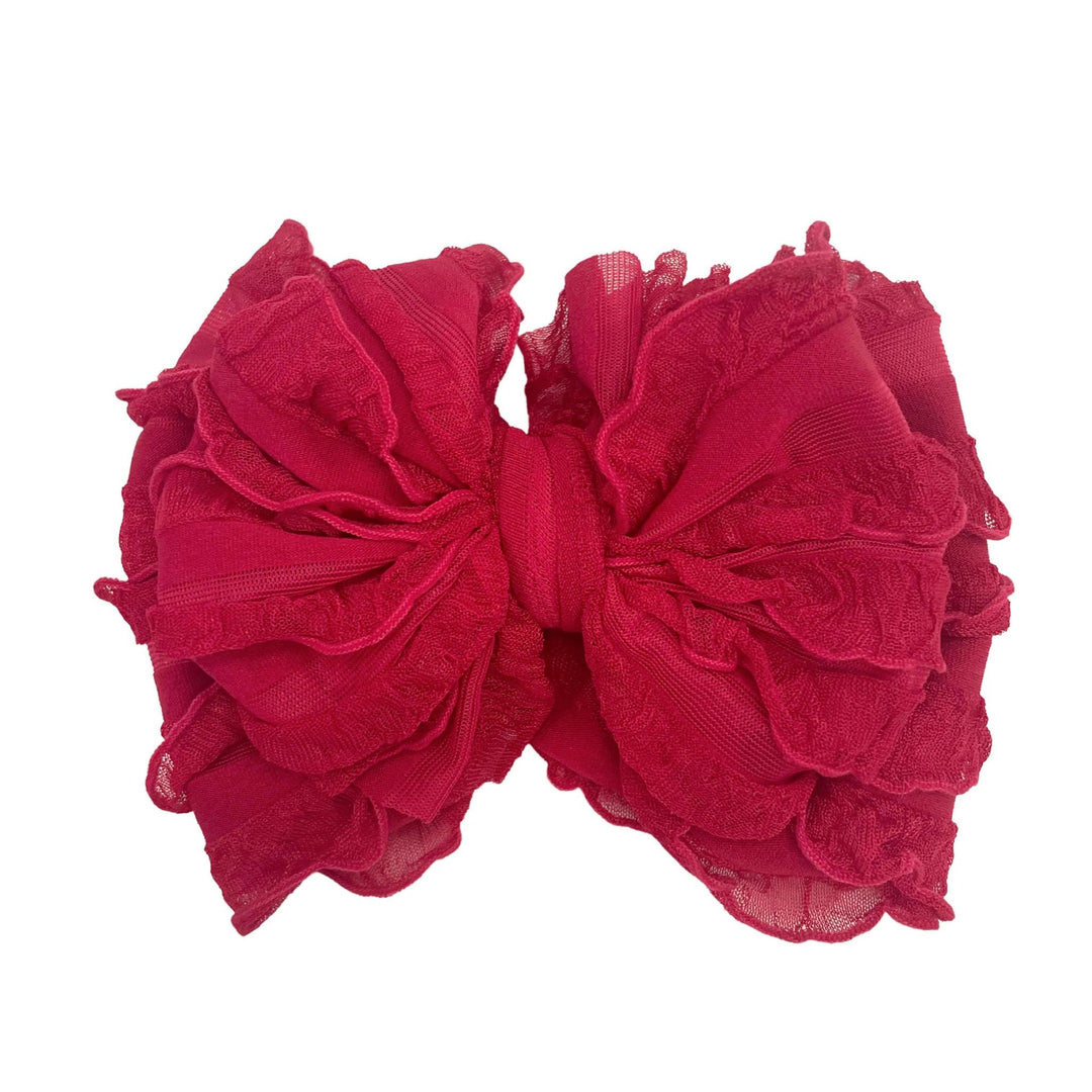 Ruffled Bow Headband RRA