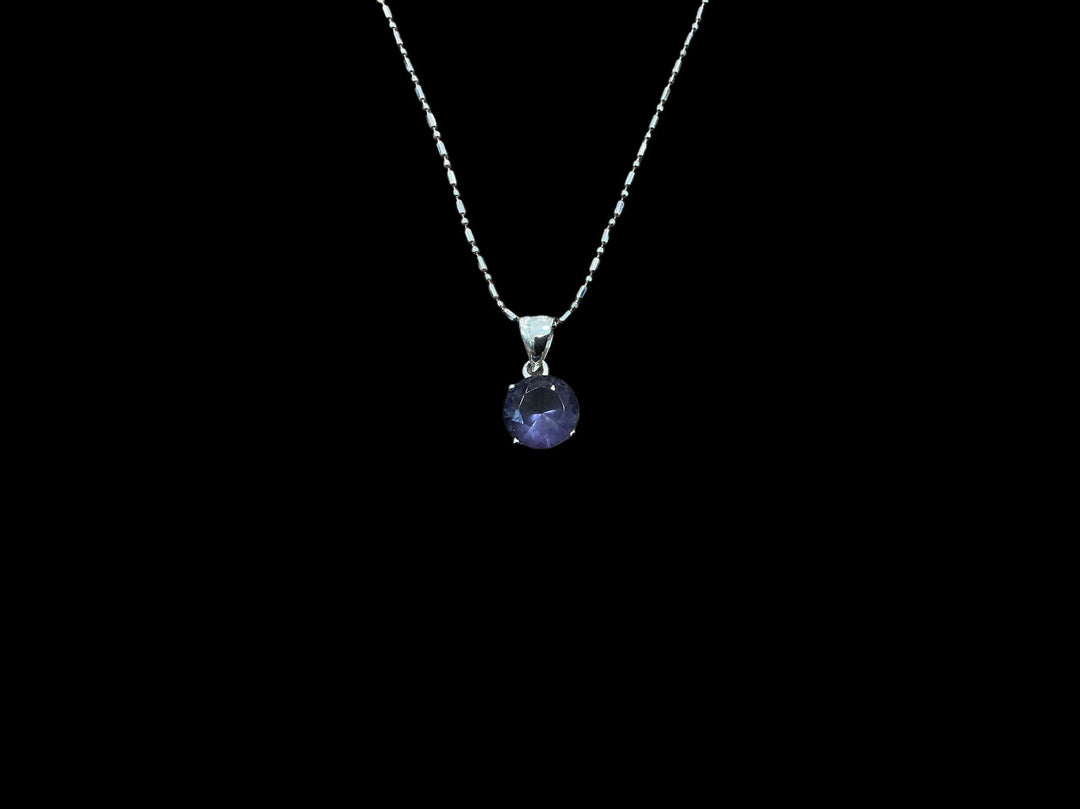 Deep Purple Gemstone Necklace USJ525