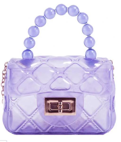 Mini Jelly Purse w/Crossbody Gold Chain MBZ824