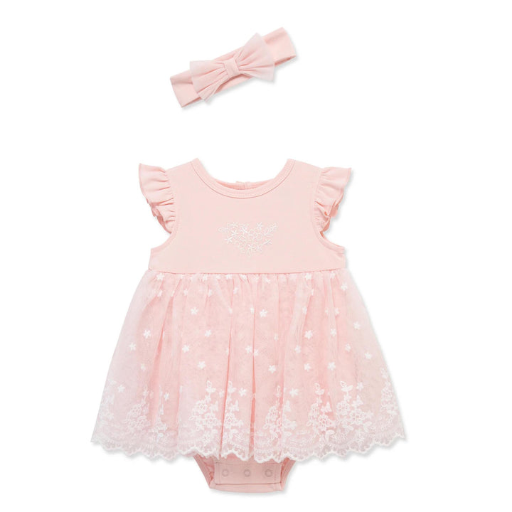 Lace Border Tutu Popover & Headband LTM226