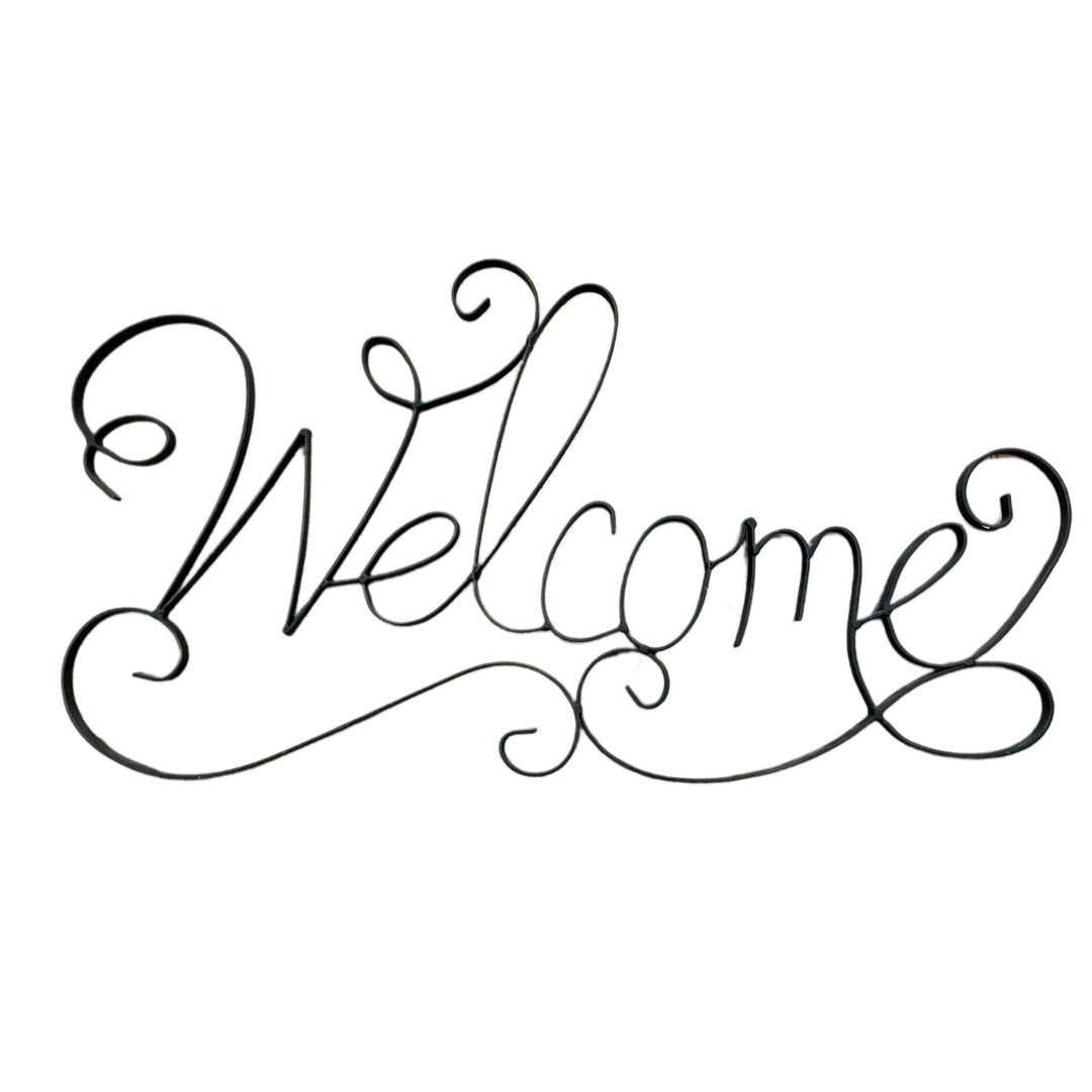 Metal Welcome Sign Script YNG