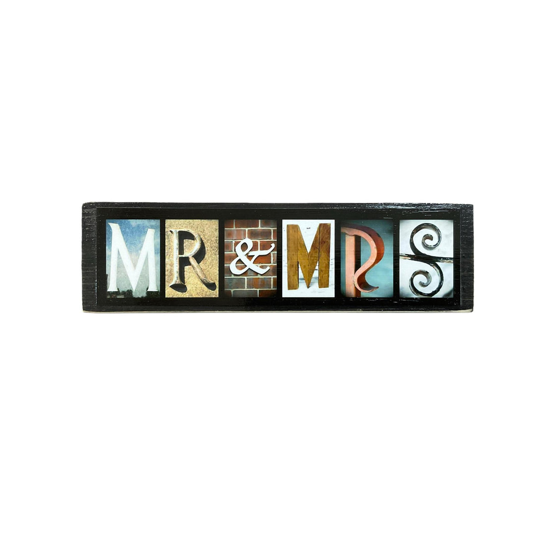 Mr&Mrs Photo Letter Art Sign LOL126