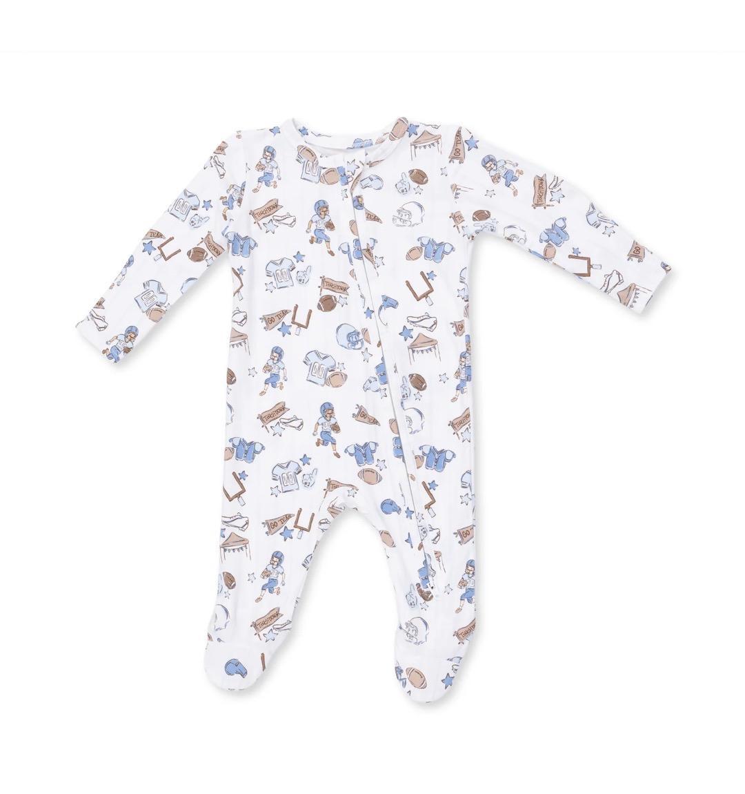 Football Nursery Zipper Footie ANG825