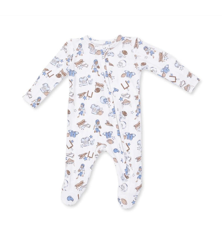 Football Nursery Zipper Footie ANG825