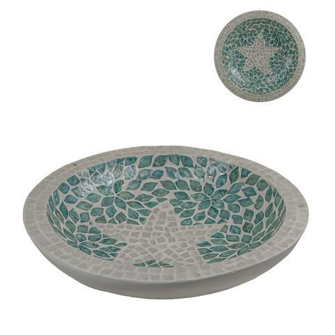 Round Starfish Capiz Shell Bowl FTG325