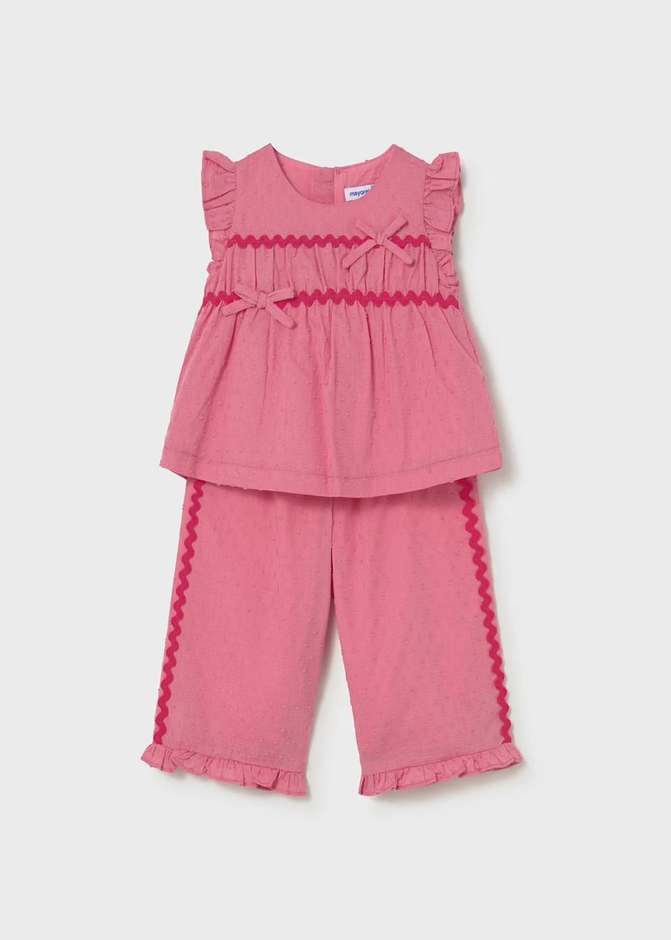 Baby Ruffled Pants and Blouse 2-Piece Set MYR326