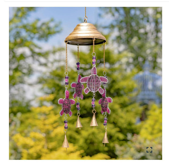 DANGLING TURTLE WIND CHIMES WITH BELLS Asst. ZAR525