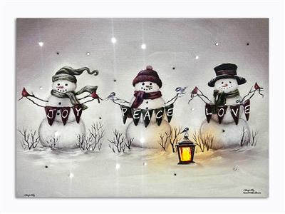 Triple Snowman LED OAK1025