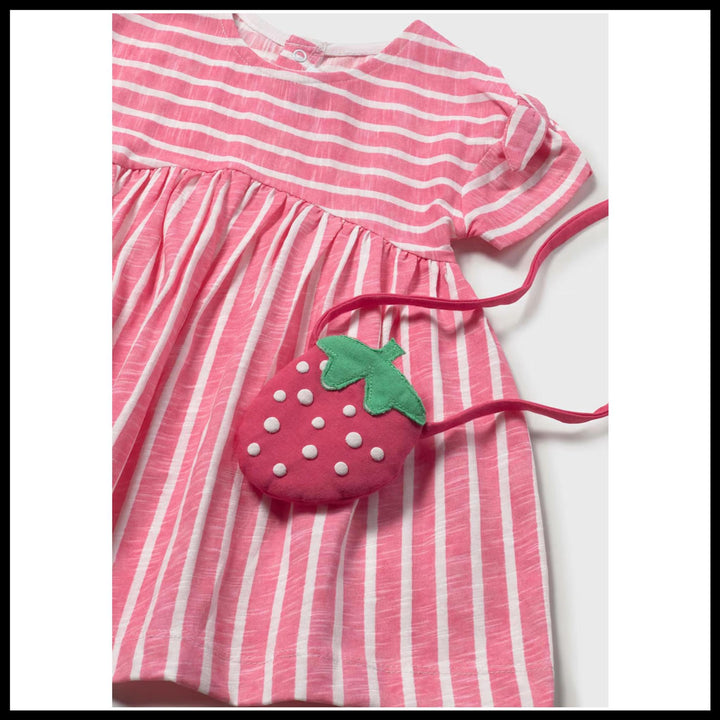 Baby Striped Dress w/Crossbody Bag MYR0126