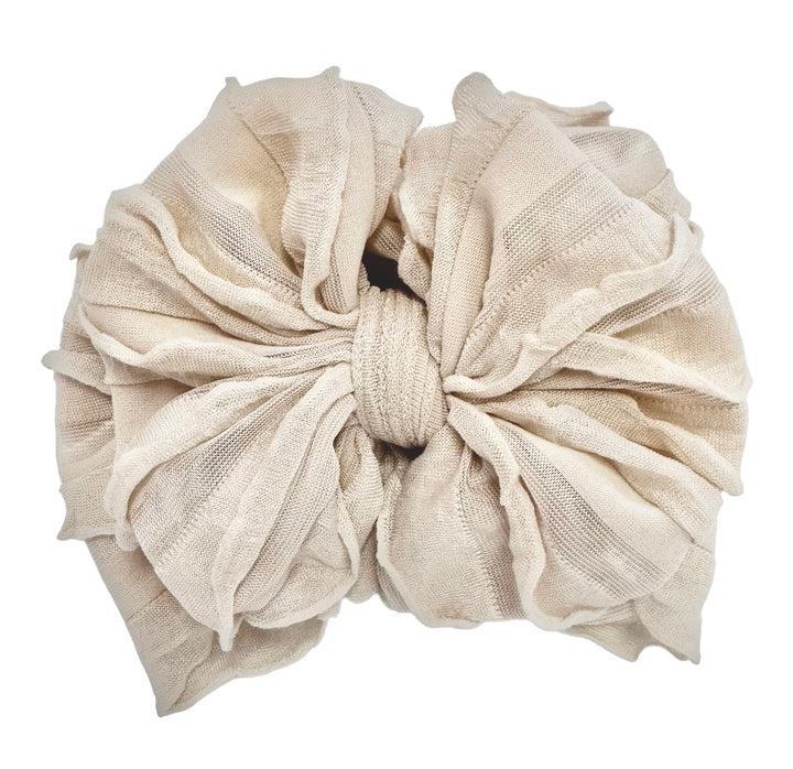 Ruffled Bow Headband RRA