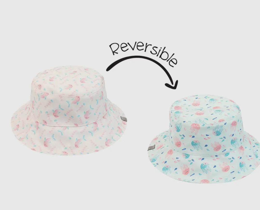 Baby/Kids Reversible Sun Hat Dolphin/Jellyfish FJK125