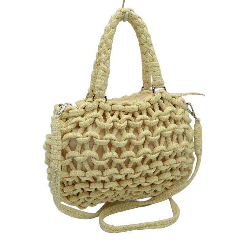 Crocheted Woven Macrame Knot Satchel GMS0002 EMH525