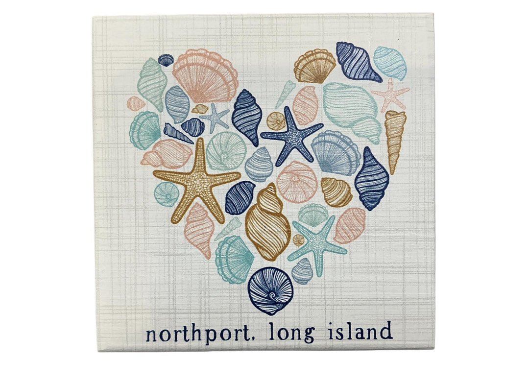 Seashell Heart Northport Sign SIS1025