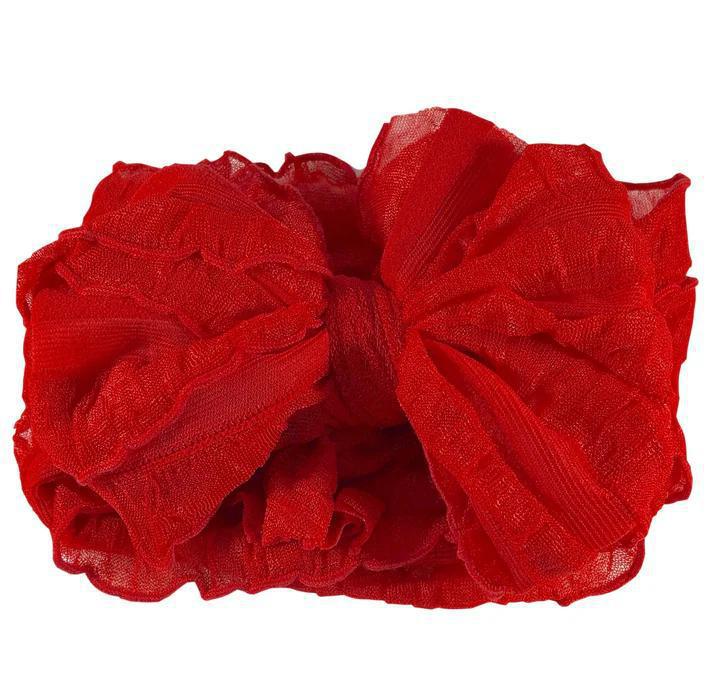 Ruffled Bow Headband RRA