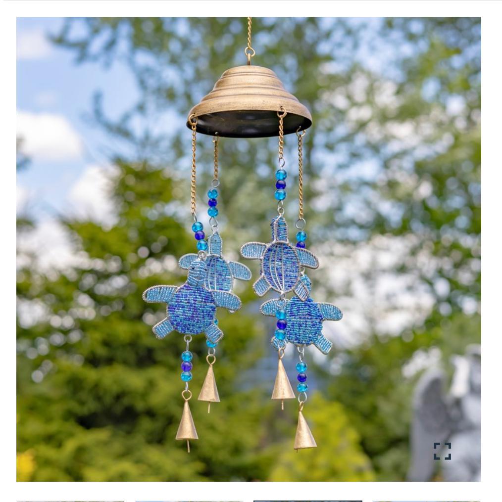 DANGLING TURTLE WIND CHIMES WITH BELLS Asst. ZAR525