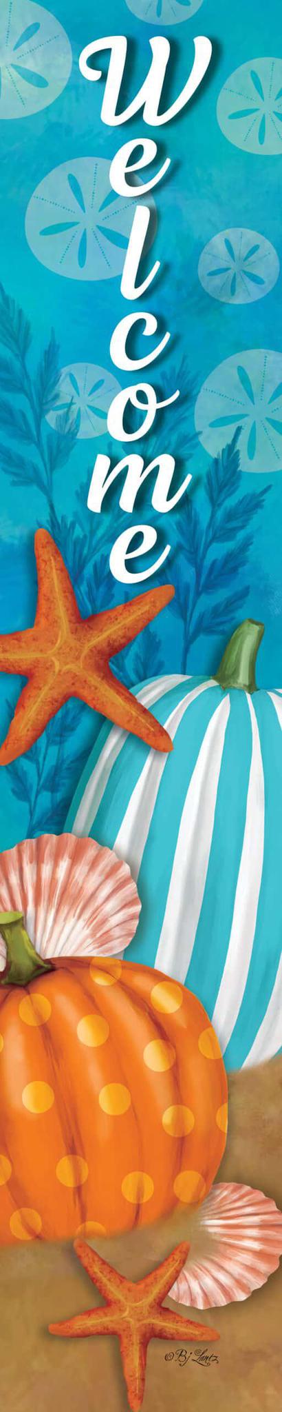 Beachy Autumn Yard Sign CUS925