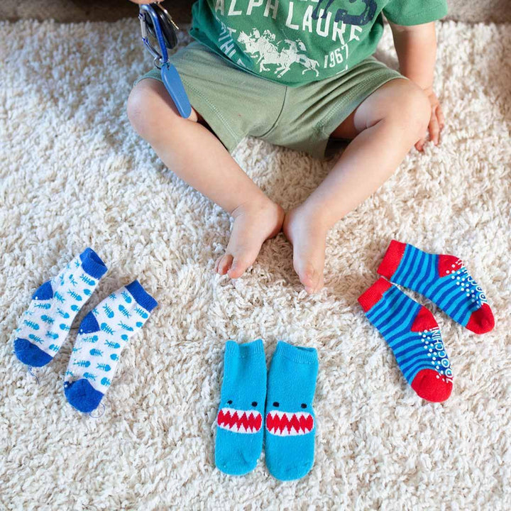 Baby/Toddler Terry Socks Set (3-pk) - Sherman the Shark ZCI226