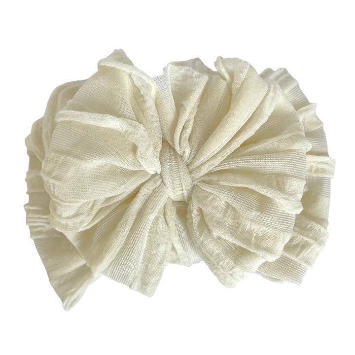 Ruffled Bow Headband RRA