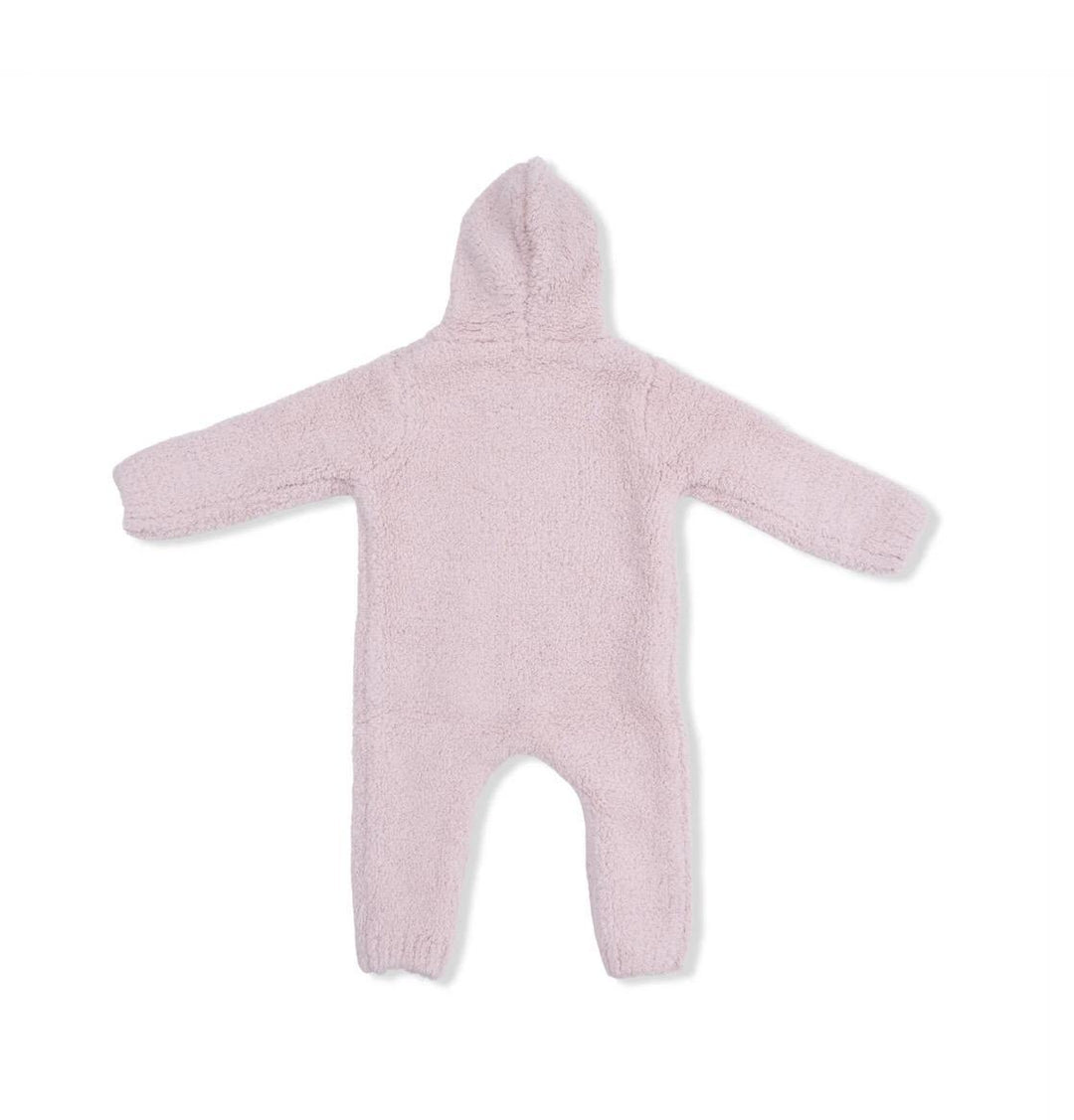 Chenille Hooded Romper Blush ANG326
