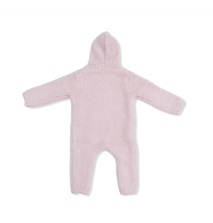 Chenille Hooded Romper Blush ANG326