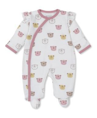 Bear Talk Multi Pink Footie KSY