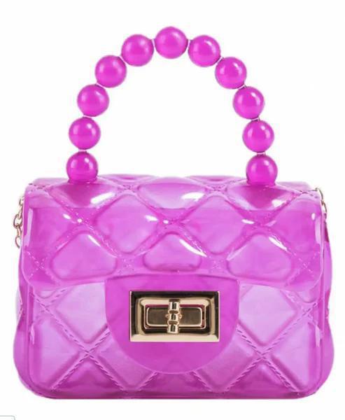Mini Jelly Purse w/Crossbody Gold Chain MBZ824